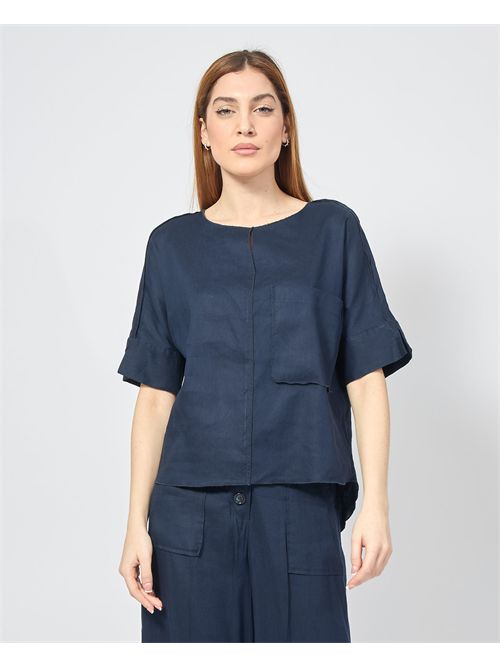 Chemisier en lin bleu Alessia Santi ALESSIA SANTI | 511SD45037S2828